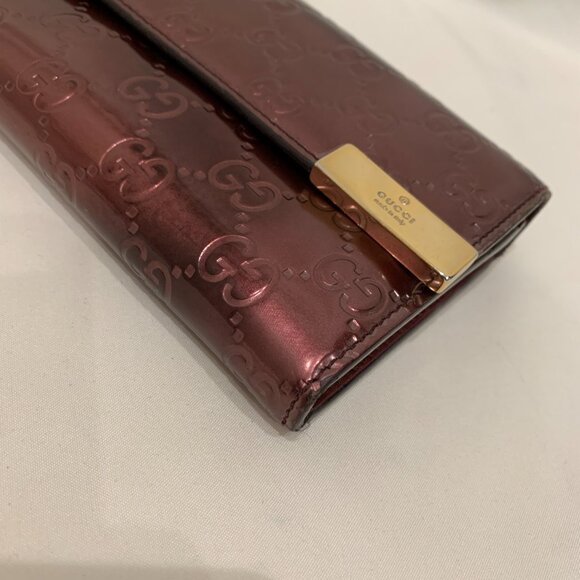 Gucci Purple Guccissima Long Wallet Sku#84058 - Picture 6 of 16